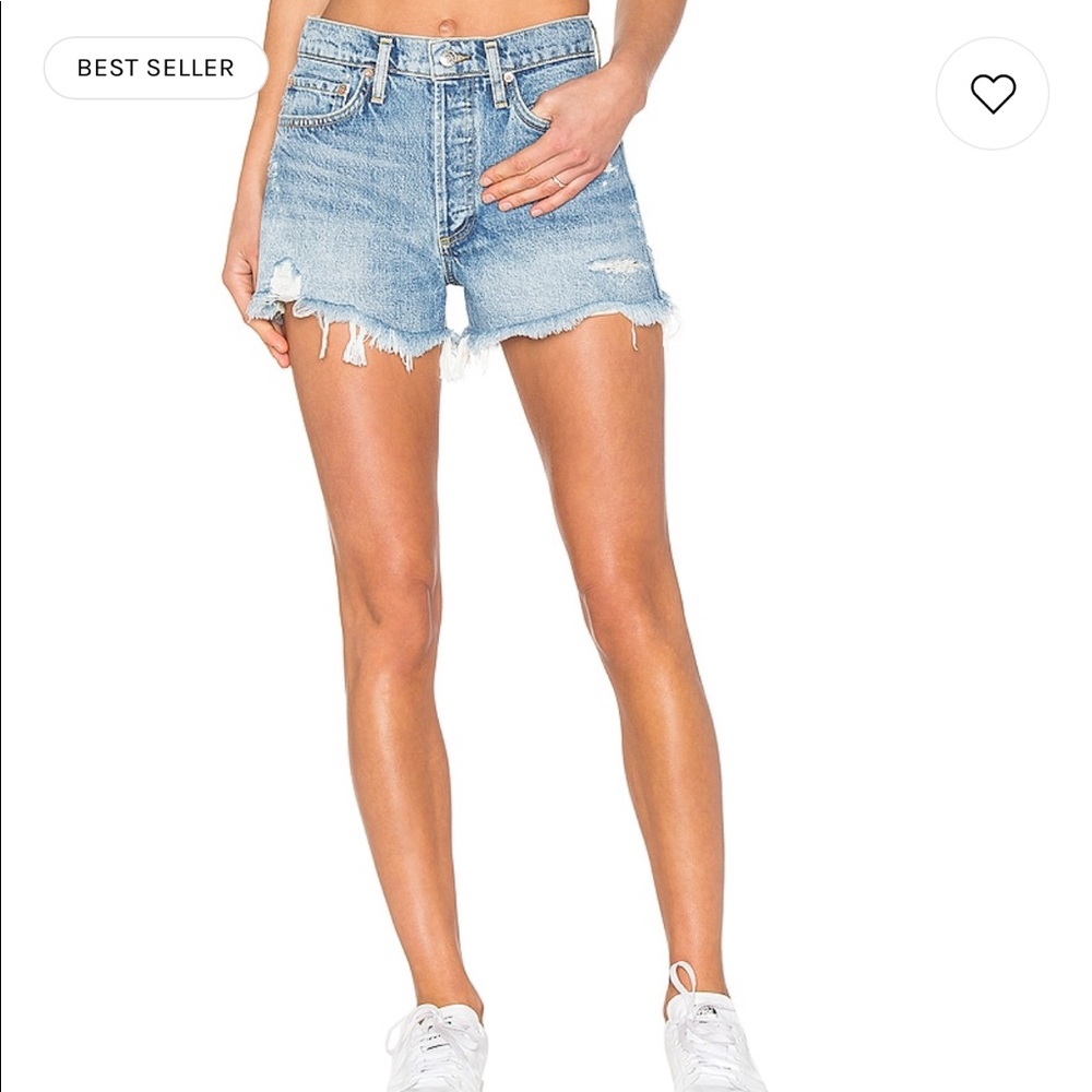 NWT AGOLDE Parker vintage cut off shorts